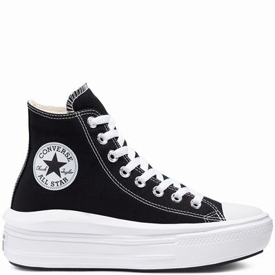 Férfi Converse Chuck Taylor All Star Move Bakancs CO2437809 Fekete/Bézs Fehér